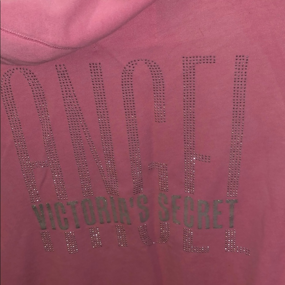 Victoria Secret Angel Pink Zip Up Hoodie